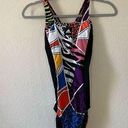 Adidas NWT  RICHI MNISI Cross Back One-Piece Swimsuit Multicolor size 0 Photo 0