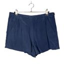 Joie  Eshana Navy Blue High Rise Button Silk Soft Shorts 0 Photo 1