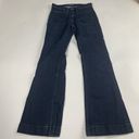 Lacoste Women's  Sz 36 4 Dark Wash Flare Wide Leg Denim Jeans Pockets Cotton Photo 11