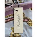 Rachel Zoe NWT  Sleeveless Crop Blouse S Blue Pink Yellow Gold Smock Back Versace Photo 5