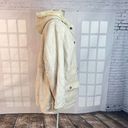 Croft & Barrow Croft and borrow cream microfiber fur lined snap button close hooded winter coat Photo 4