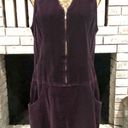 EXPRESS Vintage  purple velvet romper dress medium Photo 3