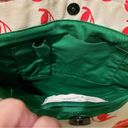 Target Luella for  Red Cherry Canvas Green Tote Bag Purse Photo 7