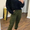 easel NWT Olive Green Leopard Print Cargo Jogger Pants Photo 0