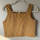 Los Angeles Apparel Brown/green Cropped Tank Photo 0