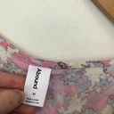 Abound NEW NWT  Cinched Floral Blouse Pink Cream Blue Long Sleeve Crop Top Medium Photo 6