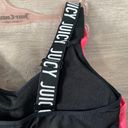 Juicy Couture NWT  Logo 2 Piece Hot Pink & Black Sports Bra Set Photo 4