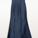 Alfred Sung NWT  Midnight Navy Full Length Strapless Gown Size 2 Photo 2