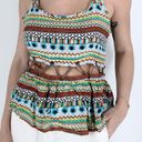 Lovers + Friends Millau  Printed Cage Tank Peplum Top Size Medium Photo 1