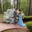 prom dress Blue Size 4 Photo 1