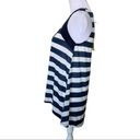 The Moon 🎉  & Sky Blue and White Striped Top Lace Inset Sleeveless Top Brand New Photo 5