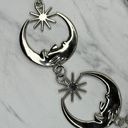 The Moon  and Star Silver Tone Metal Chain Link Belt OS One Size Photo 5
