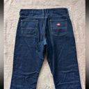 Dickies  Jeans Women’s Blue Flannel Lined Mid Rise Straight Size 10 Regular Photo 3