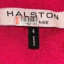 Halston Heritage Halston Twist Mesh Insert Gown in Fuchsia 4 Womens Long Maxi Dress Photo 8