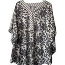 Chico's  Women Top Size 3( XL 16) White Black‎ Print Short Sleeves Lightweight Photo 0