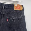 Levi's Levi’s 501 Vintage Button Fly Black Custom Distressed Shorts Size 30 Photo 5