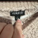 Torrid  Cream Sherpa Pullover Sweater Photo 3