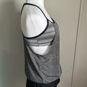 Nike New Women’s  Textured Striped Layered Tankini Swim Athletic Top Photo 2