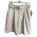 st. john's bay St John’s Bay Belted Khaki Shorts Sz 12 NWT Photo 0