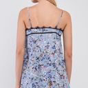 Sugar and L!ps Spring Blue Floral Lace Trim Slip Dress L Photo 5