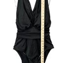 Chelsea28  Womens 4 Way Convertible One Piece Swimsuit L Black Halter Crossback Photo 10