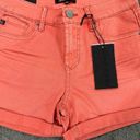 Dear John  American Classic Women's Coral Cuffed Jean Shorts Size 25 NWT Stretchy Photo 2