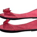 American Eagle  pink coral bow tie flats Photo 7