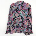 Vera Bradley  Women's 100% Cotton Parisian Paisley Button Shirt Top Black Size XL Photo 5