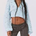 Urban Outfitters  Blue Sydney Cropped Cardigan Sweater Sz M Photo 0