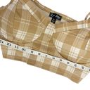 Justify J. For  Plaid Beige and White Bralette NWT Women XL Young Contemporary Photo 3