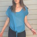 Full Tilt  from PacSun Sheer Blue Blouse (Small) Photo 1