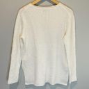 Vince  Textured Ribbed Tunic Sweater in Optic White - size Small Photo 4