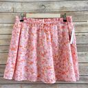 Abound  PaperBag floral mini Skirts size MEDIUM Coral Pink Bohemian Boho Photo 0