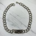 The Bar Chunky Silver Tone Metal Chain Link Belt Size XS Small S Photo 1