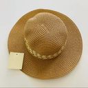 Riah Fashion  Panama Weave Brim Brown Beach Vacation Festival Straw Hat Photo 1