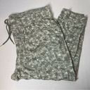 Skinny Girl  Tara French Terry Drawstring Jogger Pants Sage Exotic Leopard 3X New! Photo 0