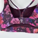 Athleta  Exhale Sports Bra Dappled Bloom Pink Printed Floral Yoga - Size S Photo 3