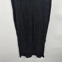 ZARA  Dark Gray Knit Ribbed Short Sleeve Midi Dress Size S Photo 2