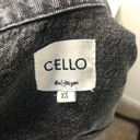 Cello  Long Distressed Floral Denim Jacket Photo 4