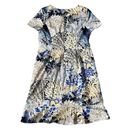 Talbots Short Sleeves Floral Printed Dress Size 10 Photo 5