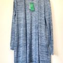 Divided NEW NWT  H&M Blue Open Lightweight Sheer Cardigan Sweater Small FLAWED Photo 1