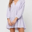 l*space L* Vida Mini Dress Gingham Print Blue Purple S Photo 0