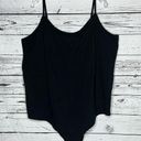 Torrid  Size 5 Black Adjustable Spaghetti Strap Cotton Knit One Piece Bodysuit Photo 0