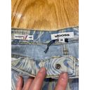 Vigoss  Jeans Shorts Womens 28 Blue Denim Raw Hem High Rise 5-Pockets Hipster B61 Photo 1