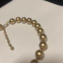 Monet Women’s Signed  Beaded Necklace Gold Tone Clasp - Faux Pearl Chunky Bead Photo 1