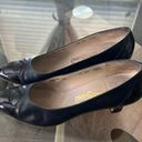 Salvatore Ferragamo  Leather Block Heel Shoes, (Made in Italy) Size 10 Photo 4