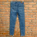 American Eagle AE  Next Level Stretch Raw Hem Hi-Rise Jegging Jeans Blue - Size 2 Photo 1