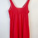 Vassarette Vintage 70s 80s  Nylon Mod Sheer Red Keyhole Babydoll Slip Dress 38 M Photo 5