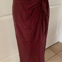 Rag and Bone  Amber twist-front silk crepe de chine midi skirt Photo 7