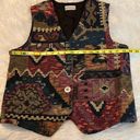 Coldwater Creek VTG  Southwest Aztec Style Vest Open Front Tapestry Boho Medium Photo 6